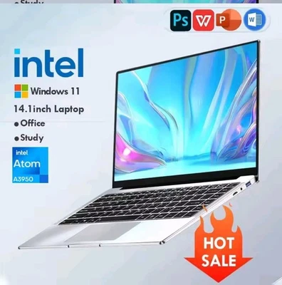 Notebook 14,1 Laptop 12GB RAM 512GB SSD windows 11 pro Intel Celeron N4000 - Immagine 1 di 3