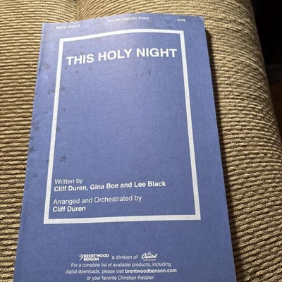 This holy night LifeWay Worship, New SATB 12 pages - Image 1 of 3