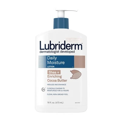 Lubriderm Daily Moisture Body Lotion with Shea+Enriching Cocoa Butter 16 fl. Oz - Image 1 of 4