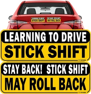 TOTOMO Learning to Drive Stick Shift Stay Back May Roll Small, Yellow - Picture 1 of 8