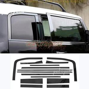 For Toyota FJ Cruiser 07-2025 Black Windows Strip Cover Pillar Posts trim*25 - Picture 1 of 8