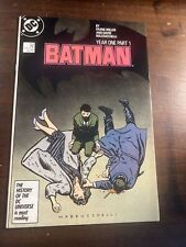 DC Batman #404 Year One Part 1 Comic Frank Miller 1987 Catwoman