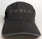 Tesla Embroidered Logo Baseball Cap/Hat Dark Gray Adjustable Strap Back