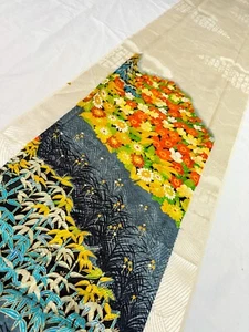 Vintage Kimono Stoff ausgewählt aus Furisode 68”x14” Mehrfarbig Basis v365 - Bild 1 von 10