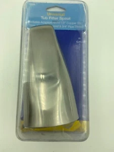 BrassCraft SW2102 5-1/8-Inch Universal Slip-On Tub Filler Spout, Satin Nickel - - Picture 1 of 6