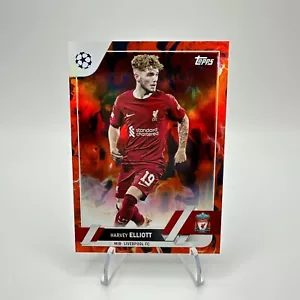 2022-2023 Topps Competizioni UEFA per club Inferno Foil #49 Harvey Elliott - Foto 1 di 2