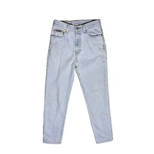 Calvin Klein Size 3 Blue Jeans Light Wash 100% Cotton *25" Inseam