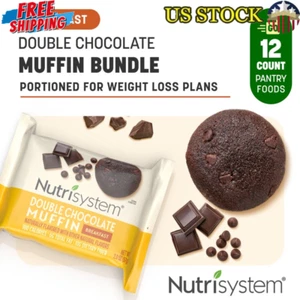 12 Pack Double Chocolate Muffins 7g Protein Fiber Breakfast Snacks Pastries New - Picture 1 of 2