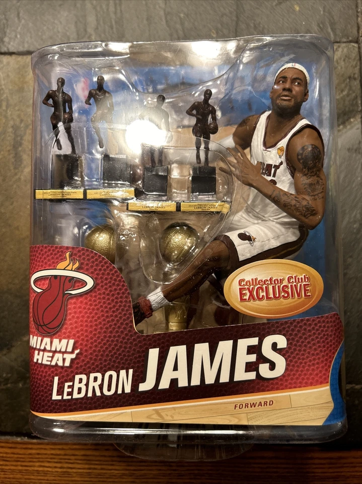 Lebron James Action Figure Miami Heat NBA Series 24 McFarlane Toys 2014 Trophy