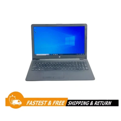 Notebook HP 15" AMD A6-9220 Radeon 2.5GHz 4GB RAM 465GB HDD Win10 H Preto - Imagem 1 de 4