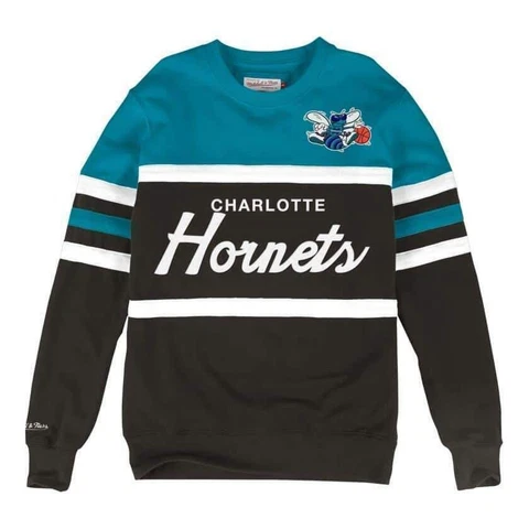 Mens Mitchell & Ness NBA Head Coach Crew Charlotte Hornets Cover