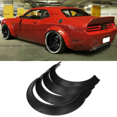4X 31" For Dodge Challenger SRT SXT Universal Fender Flares Wheel Arches Wide  - Image 1 of 4