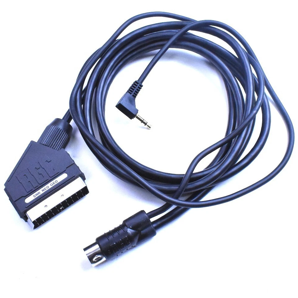 SNK, Neo Geo AES/CDZ SCART/RGB Cable, PackaPunch, RetroGamingCables, Stereo Out - Image 1 of 4