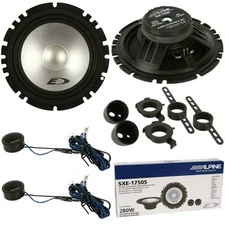 SXE-1750S ALPINE KIT A 2 VIE DA 16,50 CM CON TWEETER WOOFER 6,5" 165 MM AUTO CAR