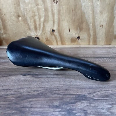 Sillín de carretera Selle Italia Flite titanio cuero negro Foto 1 de 4