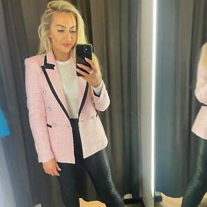 Encarnar lino Mojado Abrigos y chaquetas de mujer rosas Zara | Compra online en eBay