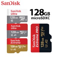 SanDisk C10 UHS-I 128GB microSDXC Cards Read Speed Up to 100MB/120MB/160MB/170MB