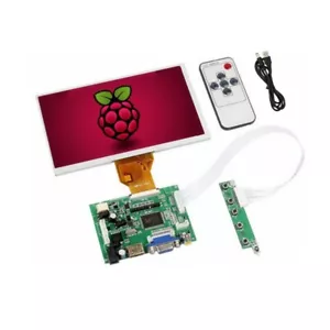 7“ IPS LCD Display Monitor Screen 1024x600 HDMI/VGA/2AV Driver for Raspberry Pi - Bild 1 von 5