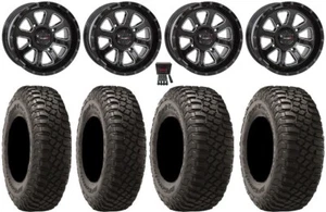 System 3 ST-4 Black 14" Wheels 29" BFG KM3 Tires Polaris Ranger XP 9/1K - Picture 1 of 5