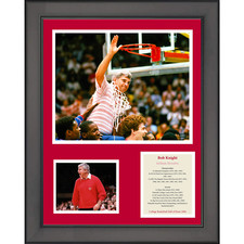 Framed Bob Knight Hall of Fame Indiana Hoosiers NCAA Basketball 12"x15" Photo