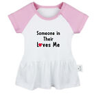 Someone In Their Loves Me Funny Dresses Newborn Baby Princess Ruffles Skirts