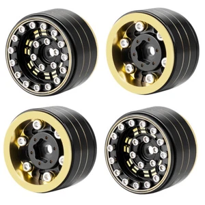 1/18 1/24 Messing 1,0" Beadlock Felgen für Traxxas TRX4M SCX24 RC Crawler Car - Bild 1 von 11