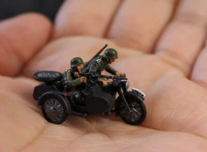 WW2 1/72 TANK 1:72 figure  Germany Soldiers Motorcycle R-12 ZVEZDA Diorama New - Picture 1 of 13