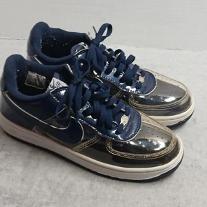 Nike Air Force 1 Premium Clear Invisible Mens 8 Navy Blue - Picture 1 of 8