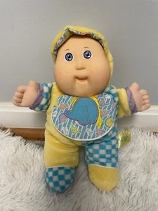 Vintage Cabbage Patch Babyland Kid Doll Hasbro 1988 Blue Eyes W/Bib - Picture 1 of 4