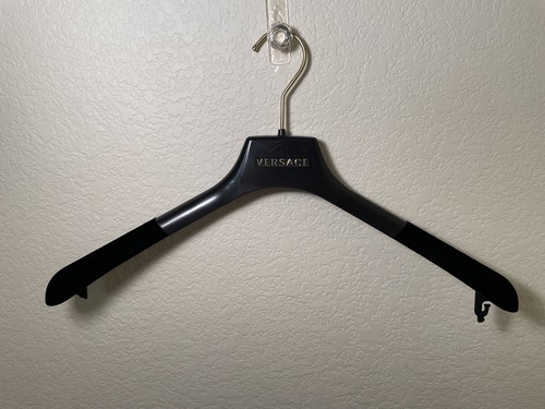 VERSACE Appendiabiti in plastica rivestiti in feltro di velluto