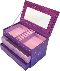 My Tiny Treasure Box Jewelry Box, Purple Sparkle - Picture 1 of 3