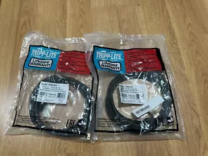 NEW Tripp Lite Cable P006-010 10ft Computer Power Cord Cable C13 To 5-15P QTY2 - Picture 1 of 2