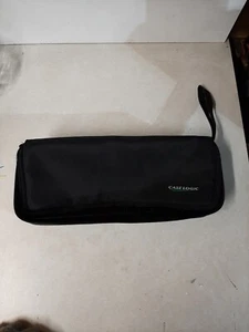 Case Logic Cassette Zipper Storage Case 15 Slots Black W/ Hand Strap  - Picture 1 of 5