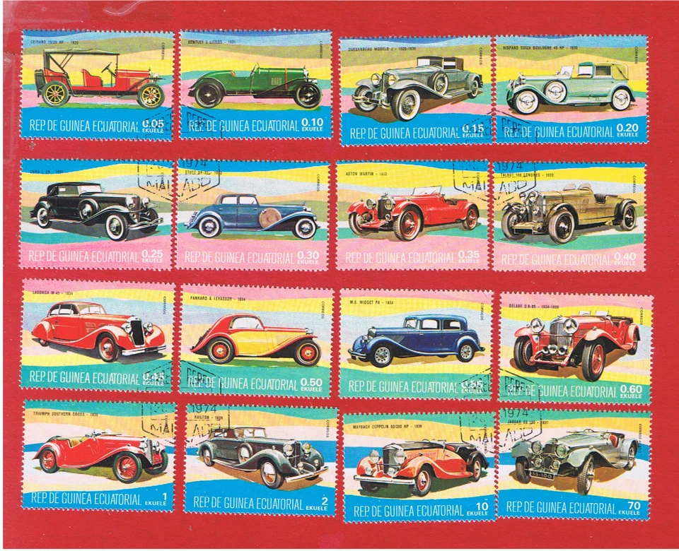 Equatorial Guinea 1979  VF used  Automobiles   Free S/H - Image 1 of 1