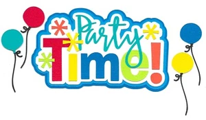 PREMADE SCRAPBOOK-PAPER PIECING-TITEL-JUNGE-MÄDCHEN-KIND-GEBURTSTAG-BLAU-PARTYZEIT - Bild 1 von 1