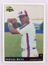 1991 Jamestown Expos-Classic BEST Baseball Card-Domingo Matos
