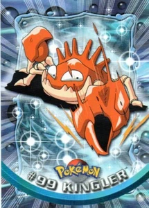 Pokémon #99 Kingler Card Blue Logo 2000 Topps TV Animation Series 2 - Picture 1 of 1