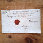 Brief Antik Wachs-,Lack-Siegel ANNO 1838 aus Blumlage OT Celle