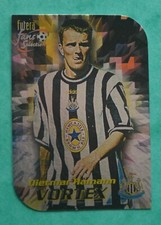 1999 FUTERA - DIETMAR HAMANN  - NEWCASTLE UNITED  VORTEX FOIL CARD V2