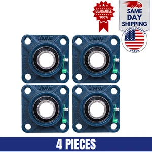 UCF210-32 Pillow Block Flange Bearing 2" Bore 4 Bolt Solid Base (4PCS) - Picture 1 of 7