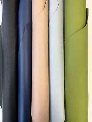 Cuero de vaca estampado saffiano, sábanas de cuero de vaca genuino para manualidades grueso 4 oz Foto 1 de 4