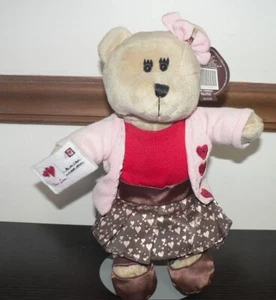 Starbucks Bearista Orso Vero Amore 102a Edizione Lettera Sweetheart San Valentino Peluche Tag - Foto 1 di 4