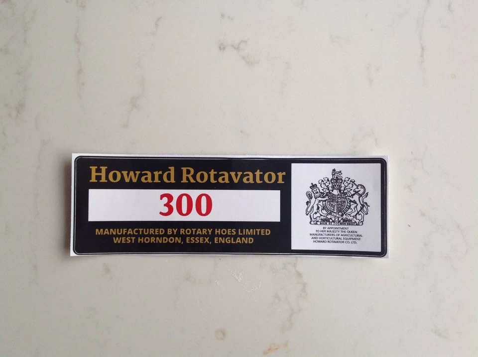 Howard Rotavator  Rotovator 300 early belt guard sticker - Image 1 of 1