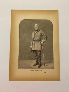 General Robert E Lee Portrait Confederate Army American Civil War c. 1895 Print - Picture 1 of 2