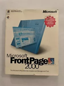 Microsoft Frontpage 2000 Box And Books Only See Pics - Picture 1 of 14