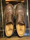 Dr. Martens 3989/59 Brown Stitch Dark Brown Wingtip Leather Shoes W8