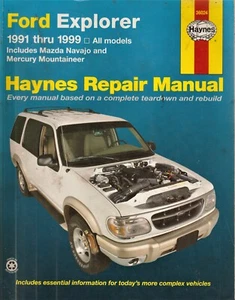 FORD EXPLORER NAVAJO MOUNTAINEER 1991 thru 1999 - Haynes Repair Manual - USED - Picture 1 of 2