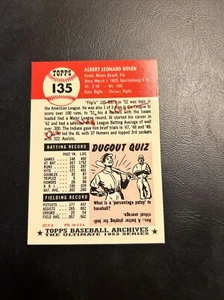 B52 1991 Topps Archives 1953 Reprint #135 Al Rosen, Cleveland Indians - Picture 1 of 2