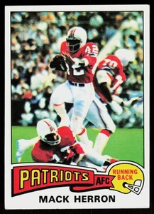 1975 Topps Mack Herron #381 FOOTBALL CARD Rookie New England Patriots RC - Bild 1 von 2