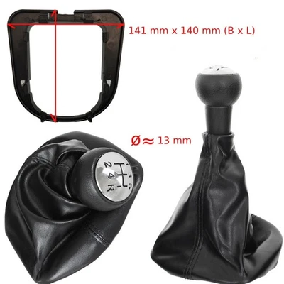 POMMEAU DE LEVIER DE VITESSE + SOUFFLET POUR PEUGEOT 207 307 308 406 407 607 807 - Photo 1/4